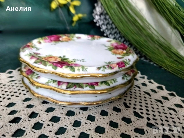 Royal Albert old country rose, снимка 10 - Чаши - 54572540