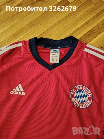 Adidas Bayern Munich 2002 оригинална ретро тениска размер xl, снимка 2 - Тениски - 55086411