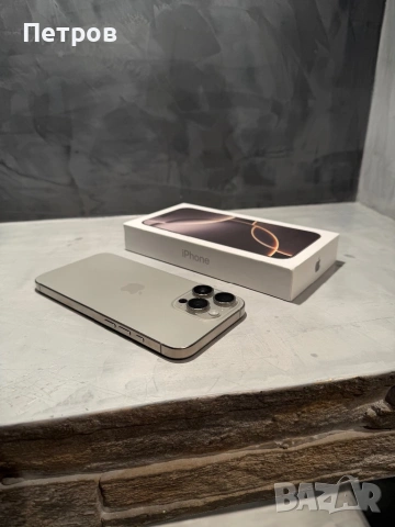 КАТО ЧИСТО НОВ Iphone 16 Pro Max Natural, снимка 2 - Apple iPhone - 54542949