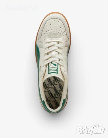 Оригинал! PUMA Indoor Og Shoes White/Green мъжки кожени сникърси, снимка 5 - Маратонки - 54674141