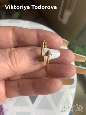 Зл.обеца от 14к злато-модел на Картие-180лв.гр.-ТОП ОФЕРТА, снимка 2 - Обеци - 53962122