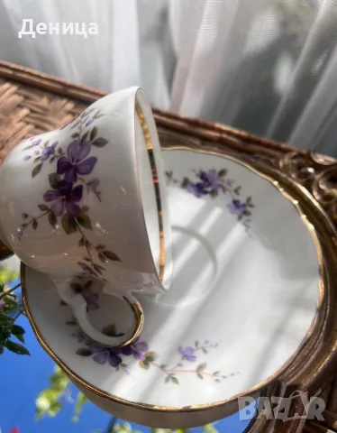 Теменужена нежност💜 Сет за кафе/чай , снимка 3 - Чаши - 55646725