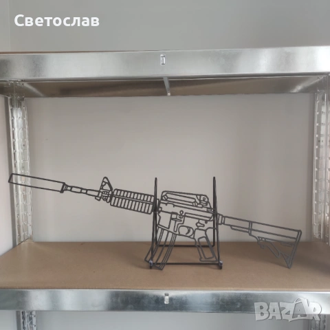 Метална картина M4A1-S от CS2/CS – 75см | Безплатна доставка, снимка 3 - Картини - 54660170