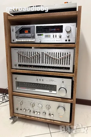 🔊ТОП аудио система TECHNICS - усилвател, тунер, триглав дек, еквалайзер, грамофон, рак шкаф🔉, снимка 2 - Аудиосистеми - 55498553