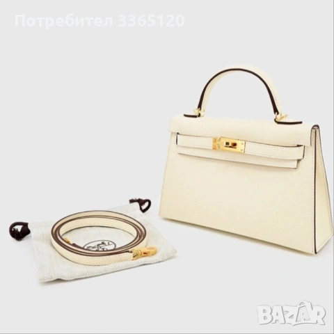 Две чанти Hermes-бяла и черна , продават се отделно, снимка 6 - Чанти - 54173035