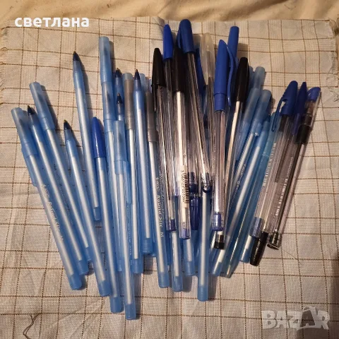 1. Химикали рекламни. 2 химикали пишещи. 3. цветни моливи 4.фулмастри 5.четки за рисуване и палитри, снимка 2 - Колекции - 38767197
