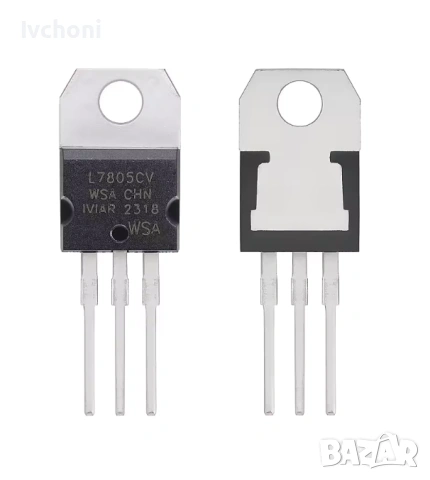L7805 Регулатор на напрежение Arduino Clone , IC 5V 1.5A TO- -220 50бр., снимка 2 - Друга електроника - 54793092