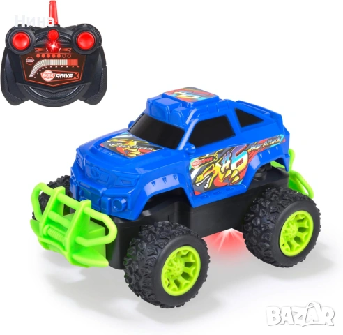 Кола с дистанционно RC Monster Truck Rep Attack от Dickie Toys, снимка 2 - Коли, камиони, мотори, писти - 54408095