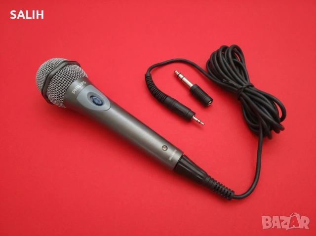 PHILIPS SBC D150 Професионален динамичен вокален микрофон с Shure шпула за топ звук студио