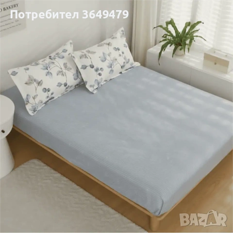 Спален комплект от 6 части с ластик , снимка 2 - Спално бельо - 54213019