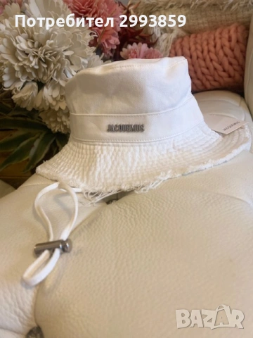 шапка JACQUEMUS Le Bob Artichaut bucket hat*PINK, снимка 3 - Шапки - 54750098