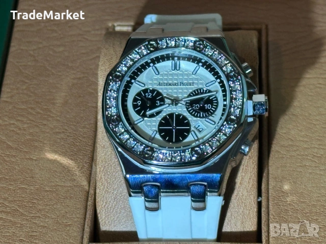 Нов Часовник Audemars Piguet Royal Oak Offshore Chronograph 37МM с документация/кутия/, снимка 4 - Луксозни - 54381860