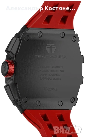 Нов часовник TSAR BOMBA Red Phantom Limited TB8204QR1 - гаранция, снимка 2 - Мъжки - 55213879