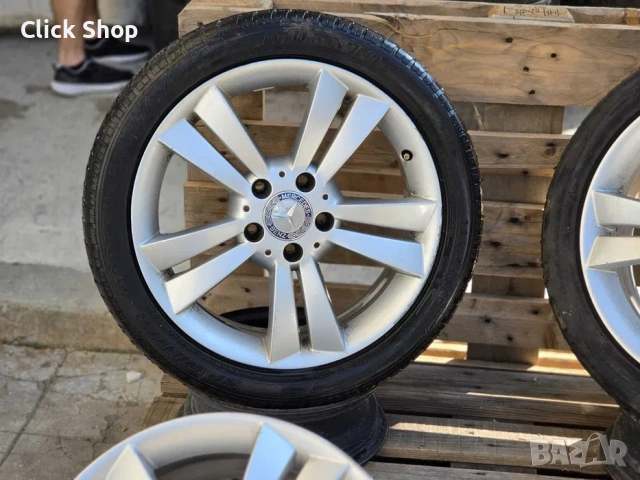 5х112 17 Джанти Спорт Пакет Mercedes w203 w208 w209 E class CLK, снимка 4 - Гуми и джанти - 55049855
