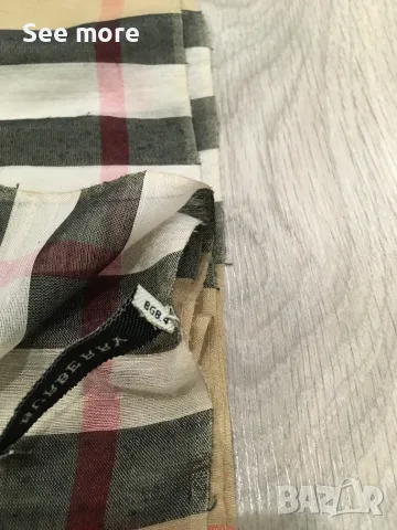 Копринен шал BURBERRY, снимка 4 - Шалове - 53373737