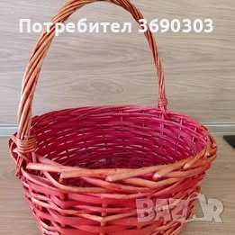 Голяма кошница за декорация или повод, диаметър 45 см, 4 евро, снимка 2 - Декорация за дома - 54676697