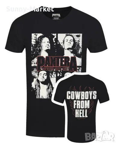 Мъжки тениски Pantera Cowboys From Hell Flames