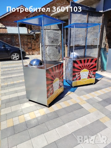 Количка за царевица на пара, снимка 7 - Колички за царевица - 54314892