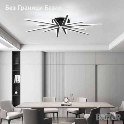 Нов Модерен LED таванен плафон 86 см 3000K-6000K с WiFi App управление Лампа осветление стая, снимка 6 - Лед осветление - 55218869