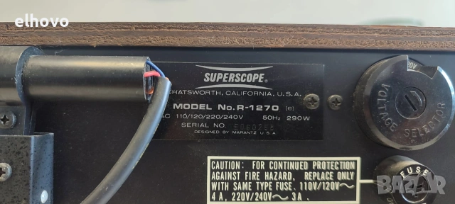 Ресивър Marantz Superscope R-1270, снимка 10 - Ресийвъри, усилватели, смесителни пултове - 55130459