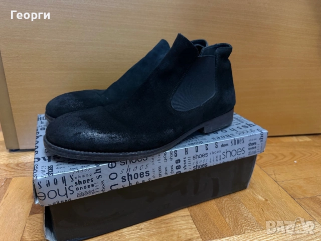 Велурени боти Gianni, размер 44, снимка 3 - Мъжки боти - 54513726