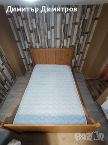 Двойно легло + матрак + подматрачна рамка и 4 шкафа