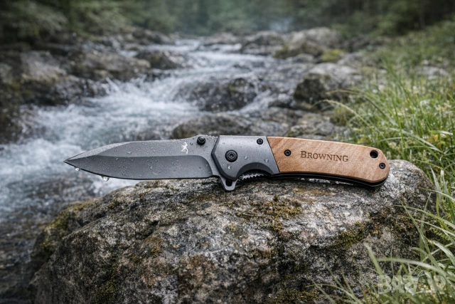 Сгъваем нож Browning 354 за туризъм, къмпинг, лов и риболов, снимка 6 - Ножове - 54999109