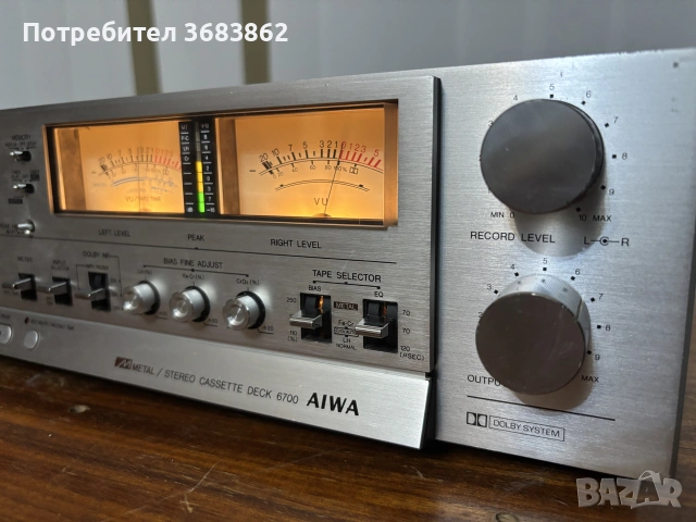 AIWA 6700 Stereo Cassette Deck, снимка 3 - Декове - 55213278
