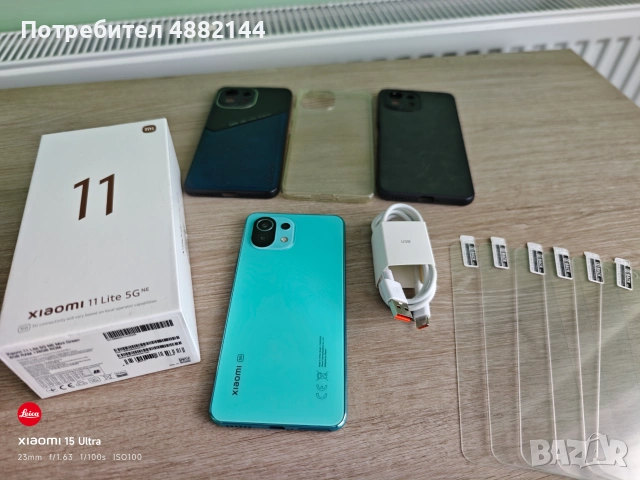 Xiaomi 11 lite 5G NE, 3 калъфа и 6 протектора