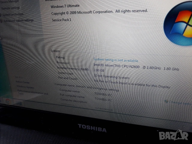 TOSHIBA NB510, снимка 2 - Лаптопи за дома - 55086623