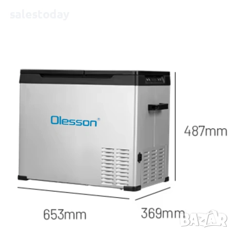 Хладилник за кола с компресор, Хладилна кутия, 38Л - 12V/24V/220V