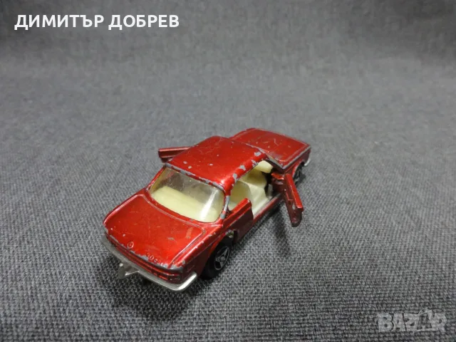 СТАРА РЕТРО МЕТАЛНА КОЛИЧКА MAJORETTE 235 BMW 3.0 CSI E9, снимка 5 - Колекции - 55428259