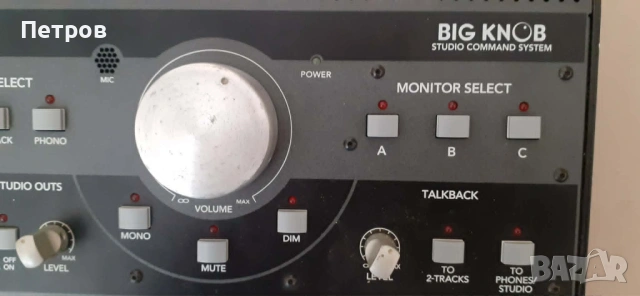 Mackie Big Knob Studio Command System, снимка 4 - Ресийвъри, усилватели, смесителни пултове - 54821288