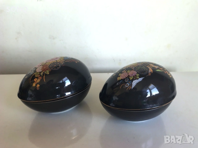 Прекрасни Порцеланови Кутий за Бижута,Дранкулки - Яйце