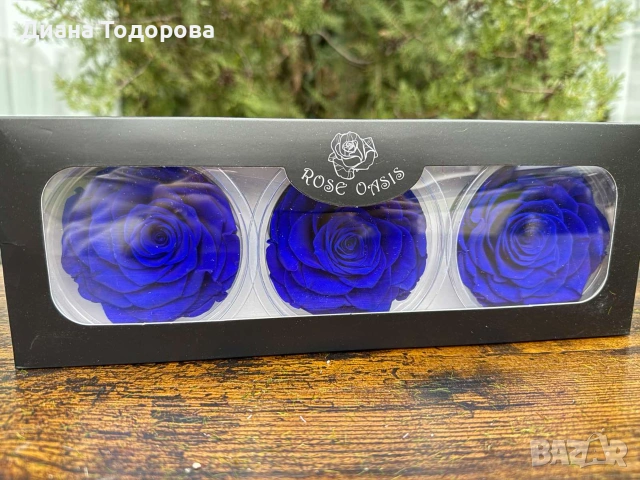 Вечни рози главички 8 см, снимка 5 - Декорация за дома - 55159129