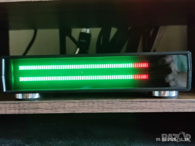 Стерео LED VU Meter със 160 диода [зелено/червено], снимка 3 - Други - 55621674