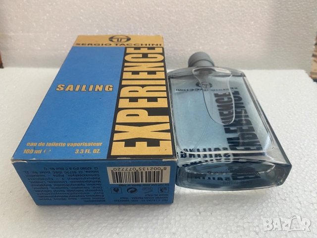 Experience Sailing by Sergio Tacchini 100 ml Eau de Toilette Spray new in box, снимка 2 - Мъжки парфюми - 55156678