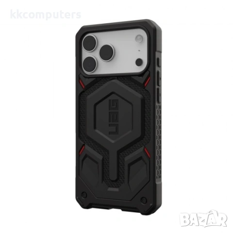 Оригинален кейс UAG Monarch Pro Kevlar, За iPhone 17 Pro Max (6.9), Черен и Протектор, снимка 3 - Калъфи, кейсове - 54160960
