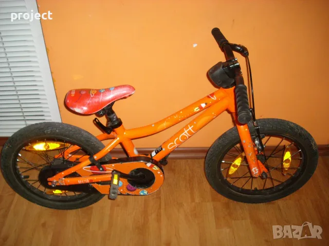 SCOTT 16 ″ АЛУМИНИЕВ USA Детски велосипед,колело със спомагателни колела.Промо!, снимка 5 - Детски велосипеди, триколки и коли - 55404274