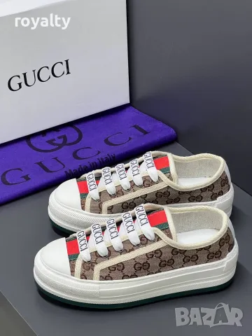 Gucci Нови Дамски Маратонки Гучи с Кутия 