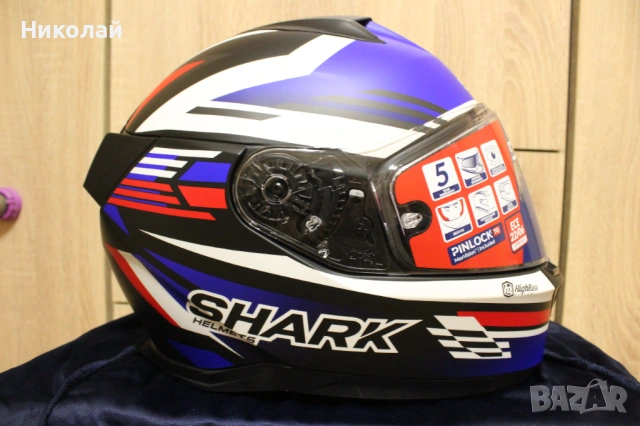 Каска Shark D-Skwal 3 FirstLap, снимка 5 - Аксесоари и консумативи - 52771674