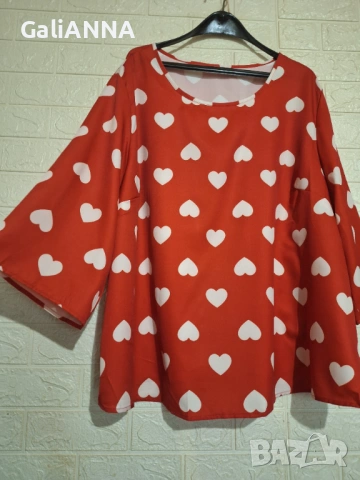 СТРАХОТНА НОВА ТУНИКА 3XL- 4XL, снимка 4 - Туники - 54504718