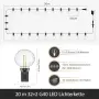 Чисто нов LED гирлянд Lightmance 20m (32+2 нечупливи крушки G40, IP44) , снимка 3