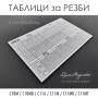 ТАБЛИЦИ за РЕЗБИ и ТАБЕЛКИ за СТРУГОВЕ C10M/MB ; С11A/М/МВ/MT, снимка 4