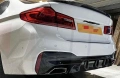 Бмв Г30 Г31 Оребрен Дифузьор / Добавка за задна броня BMW G30 G31, снимка 5