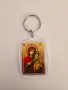 Ключодържател с икони на Богородица и Иисус Христос - ръчна изработка, снимка 2