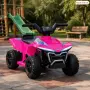 Детско електрическо ATV 6V 25W – розово, с LED светлини, снимка 1