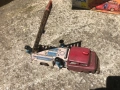стара механична метална играчка "FIRE TRUCK" - MADE IN CHINA, снимка 6