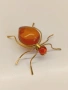 Брошка, кехлибар , снимка 2