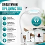 Професионална мощна увеличителна настолна лупа 10X увеличение с LED осветление за четене гоблени, снимка 3
